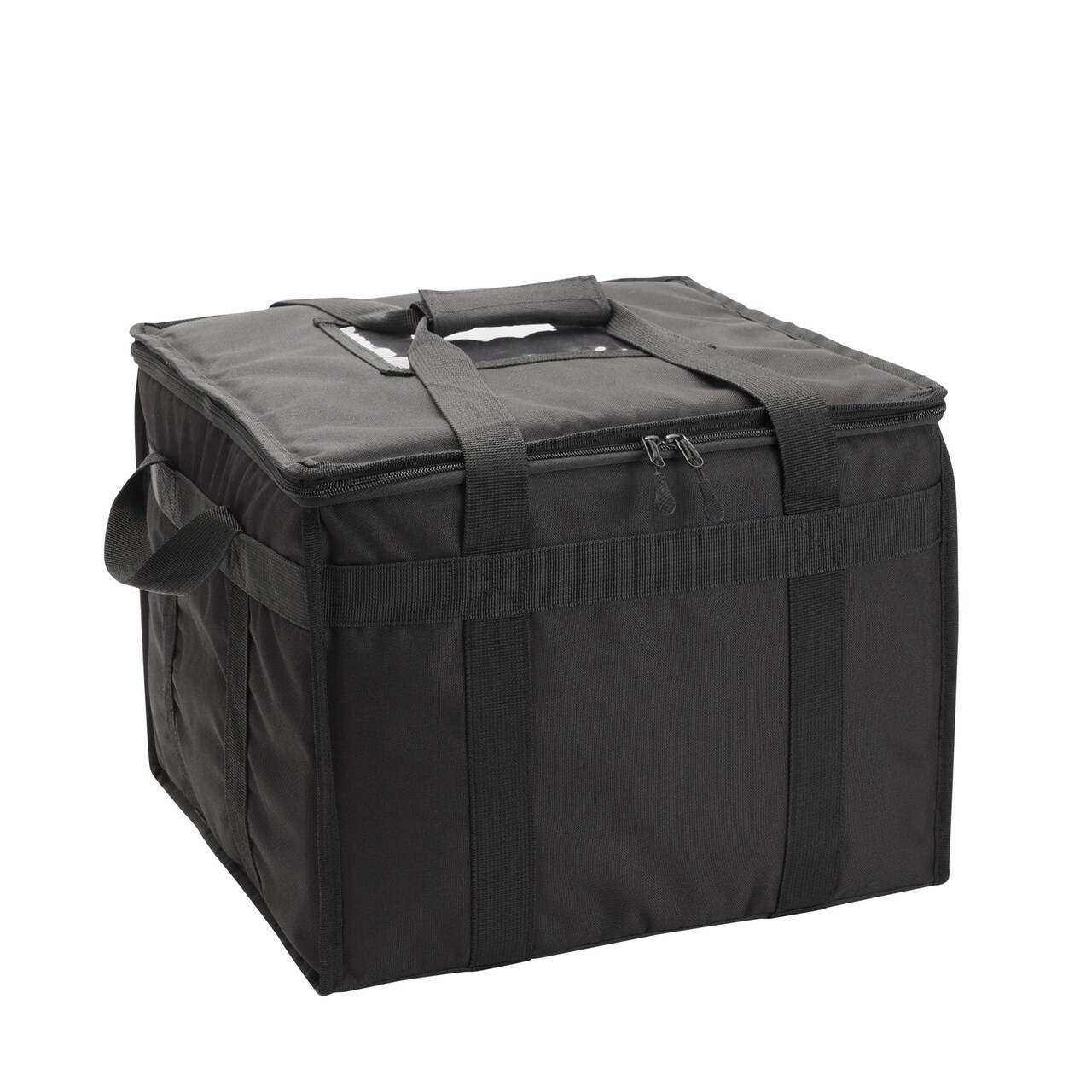 Commercial Insulated Food Delivery Bag with Handles and Zipper Top for Hot and Cold Food Delivery (XL 16x15.6x13.2 in, Black)